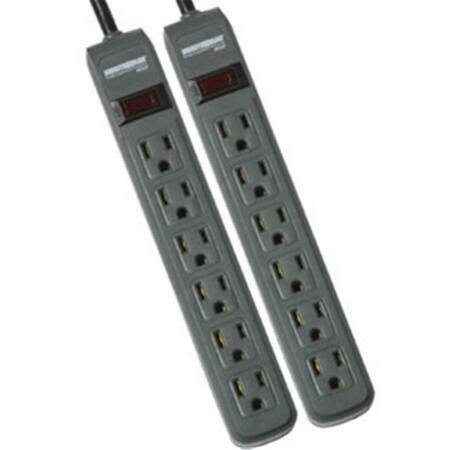 MINUTEMAN UPS 2-Pack Strips- 241 Joules- 3-ft Cord, 2PK MM-MMS362P